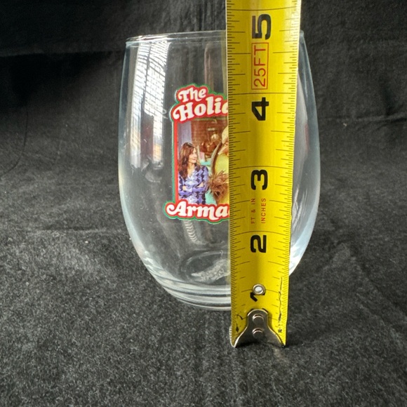 Friends the Television Series The Holiday Armadillo Episode Glass Stemless Wine - Picture 7 of 8